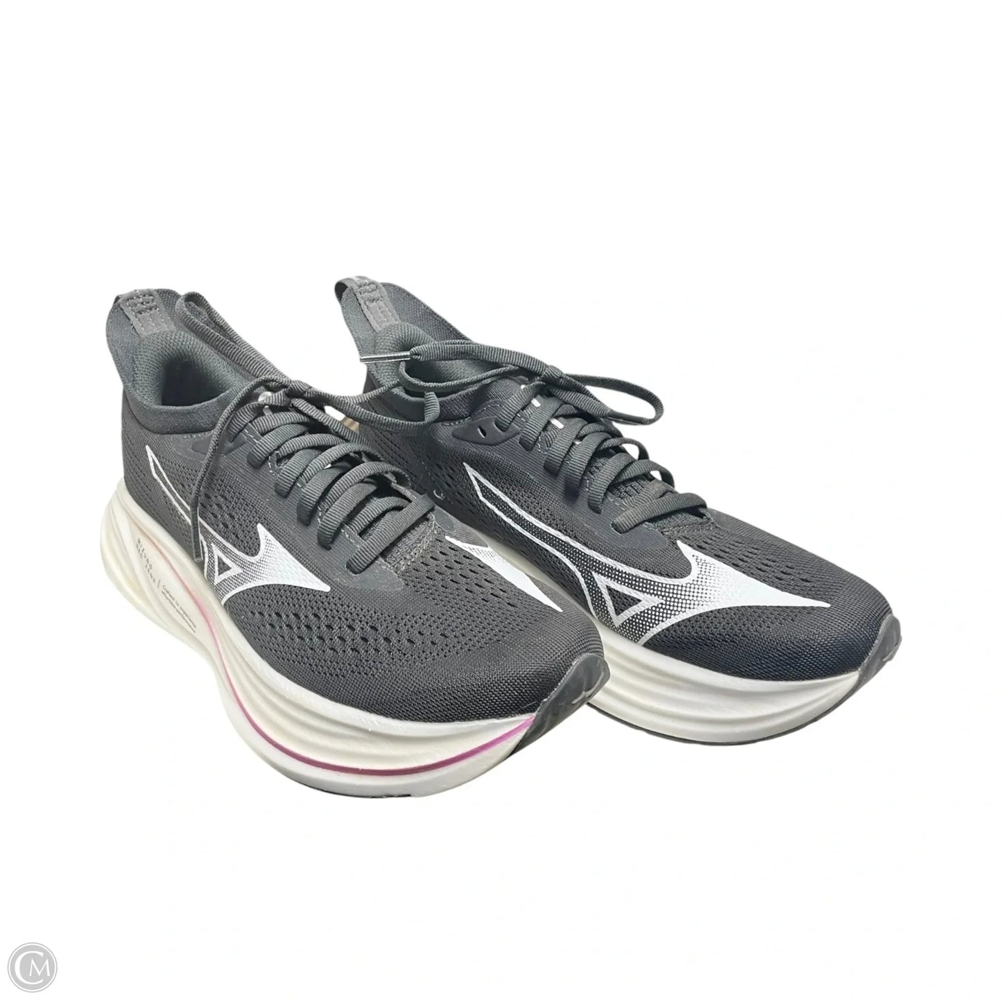 Shoes Athletic By Mizuno In Black & White, Size: 8