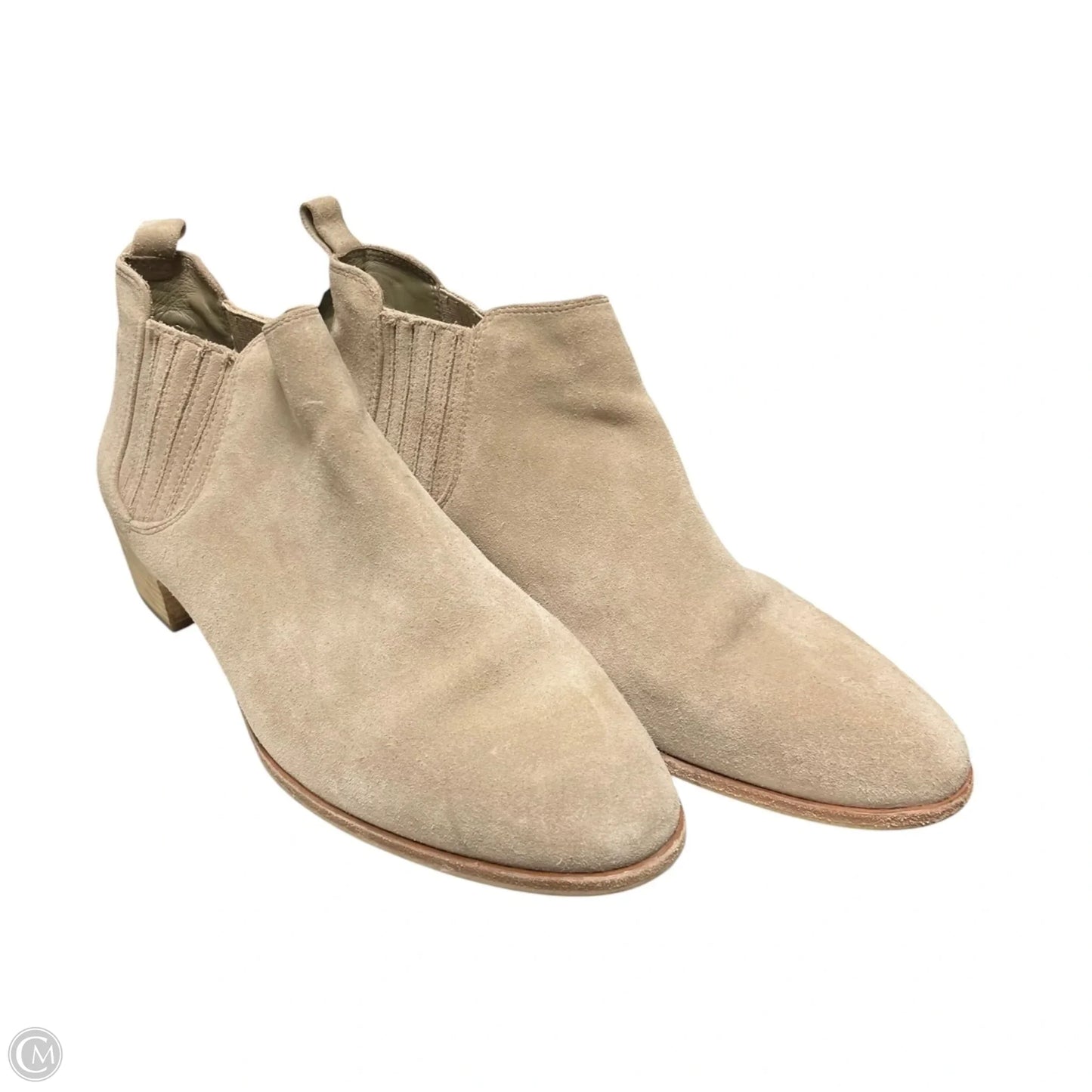 Boots Ankle Heels By Michael By Michael Kors In Beige, Size: 8