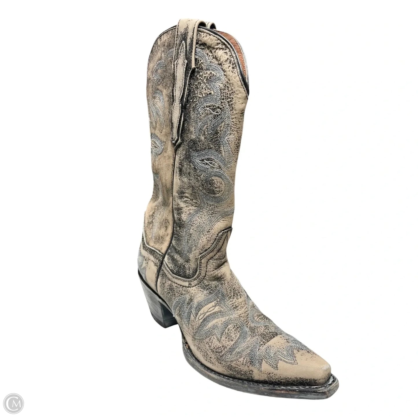 Boots Western By Dan Post In Grey & Tan, Size: 7