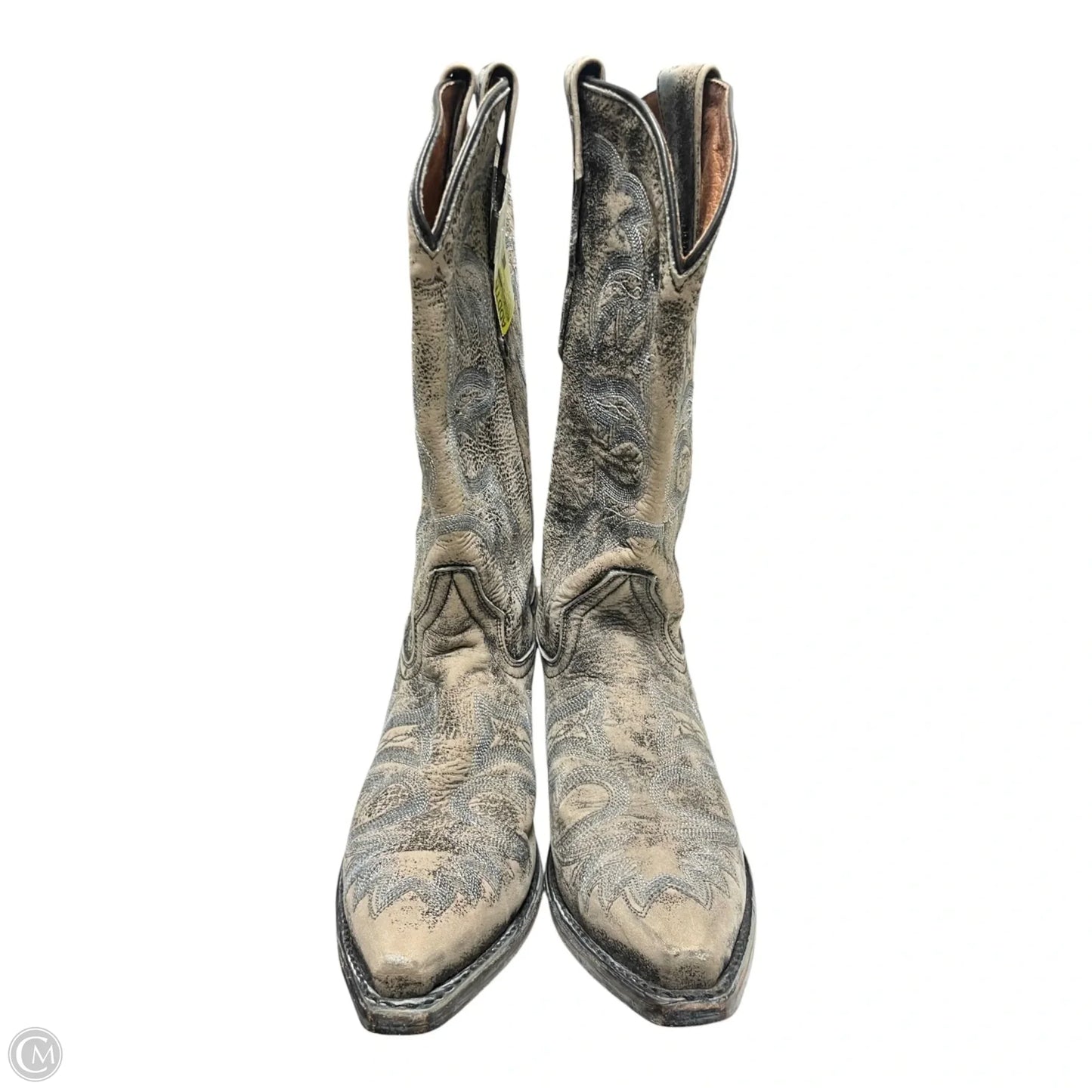Boots Western By Dan Post In Grey & Tan, Size: 7