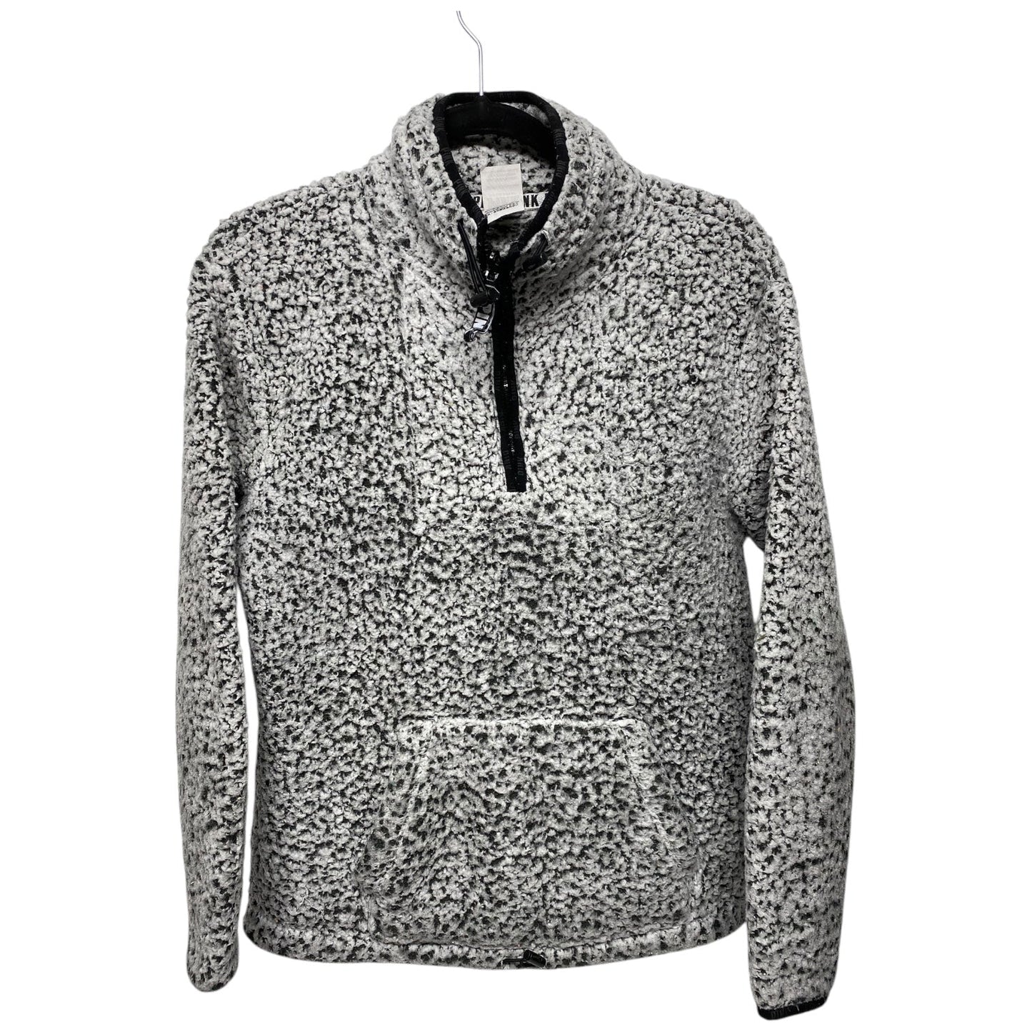 Sweatshirt Collar By Pink In Grey, Size: Xs