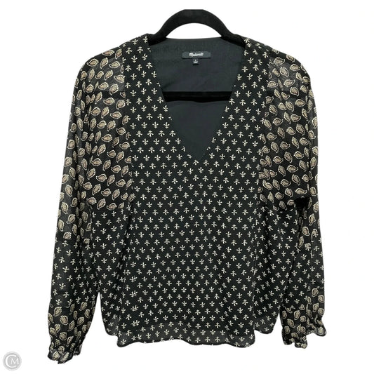 Top Long Sleeve By Madewell In Paisley Print, Size: S