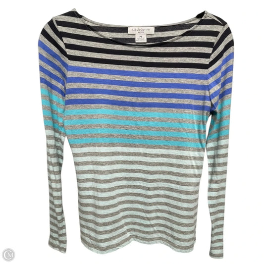 Top Long Sleeve By Liz Claiborne In Striped Pattern, Size: Sp