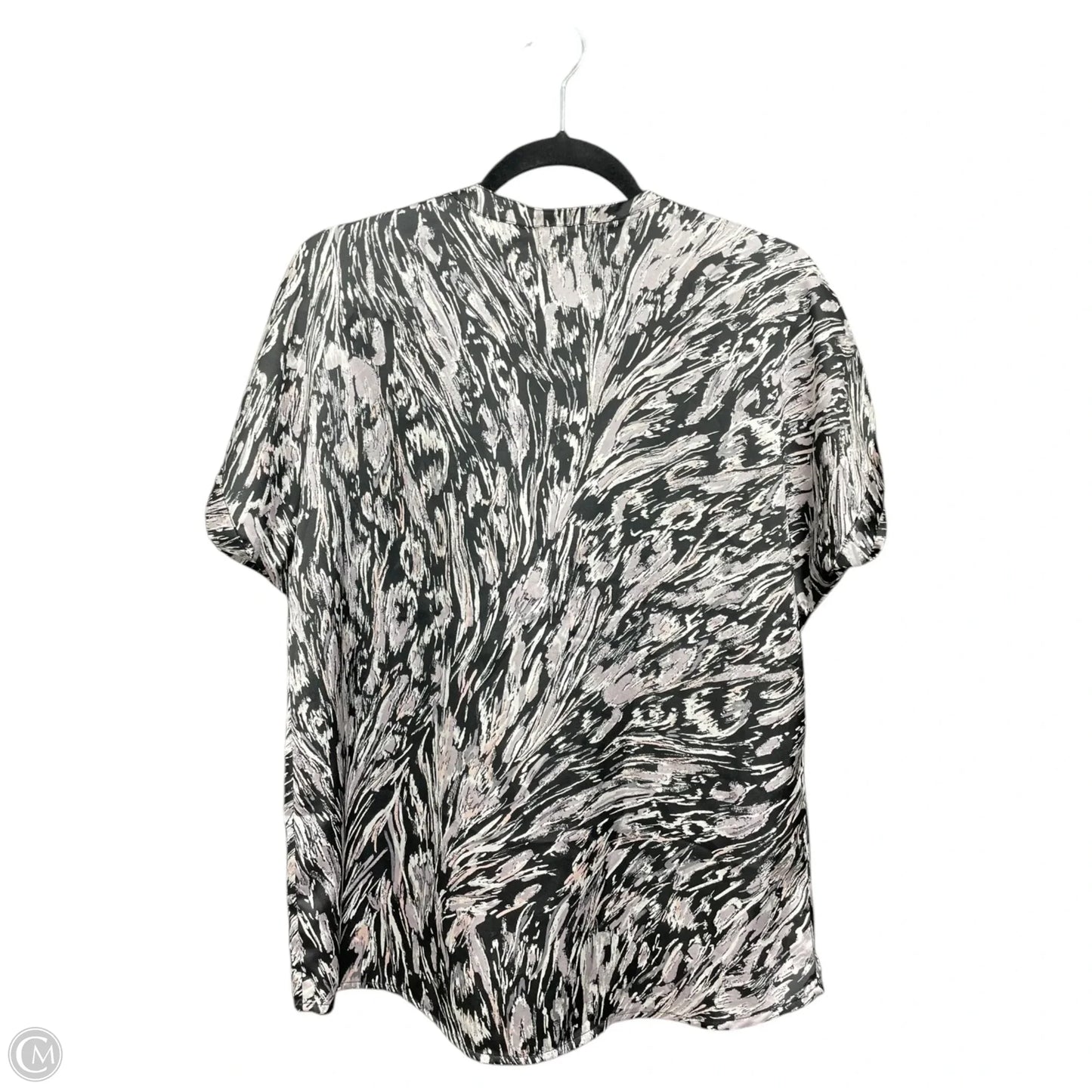 Top Short Sleeve By Lovestitch In Black & Purple, Size: S