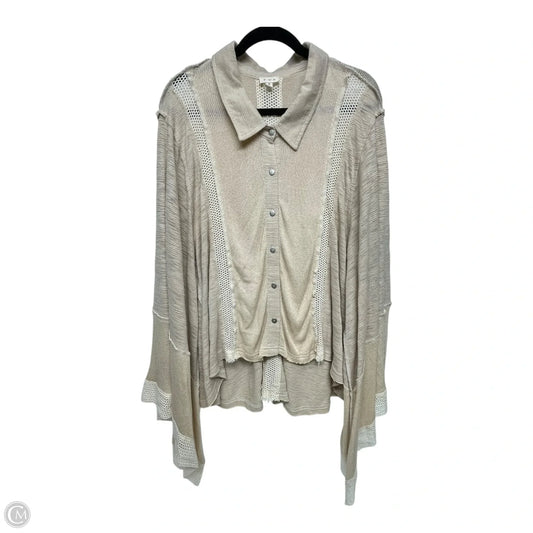 Sweater By Pol In Tan, Size: S