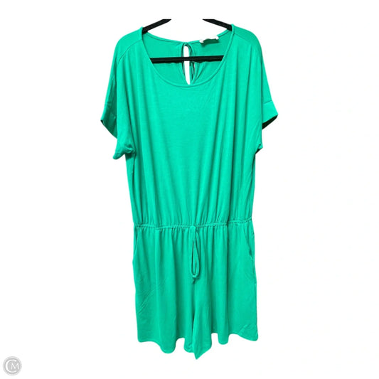 Romper By Zenana Outfitters In Green, Size: 3x