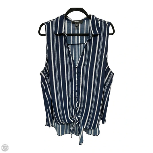 Top Sleeveless By Forever 21 In Striped Pattern, Size: 2x