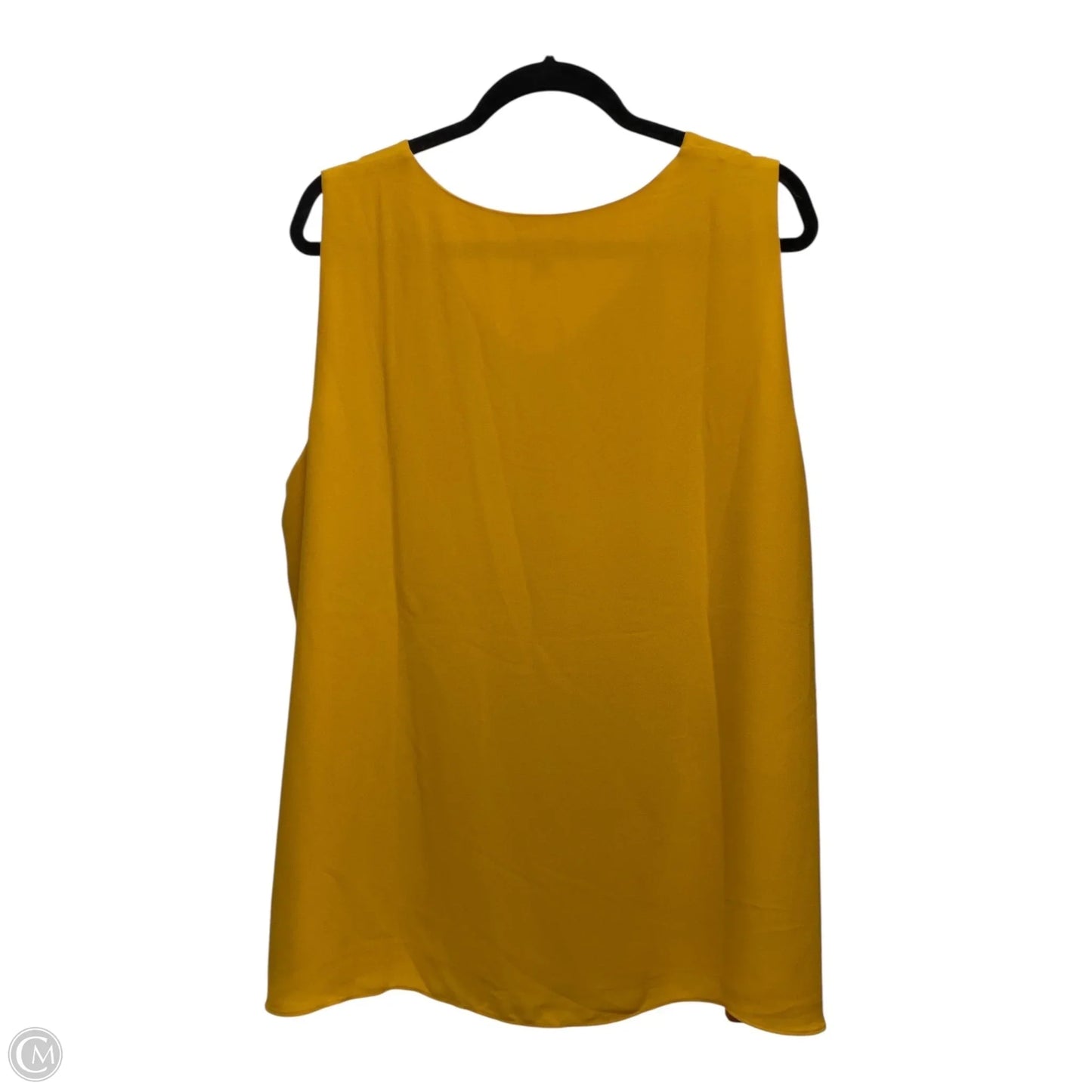 Top Sleeveless Basic By Cato In Yellow, Size: 3x