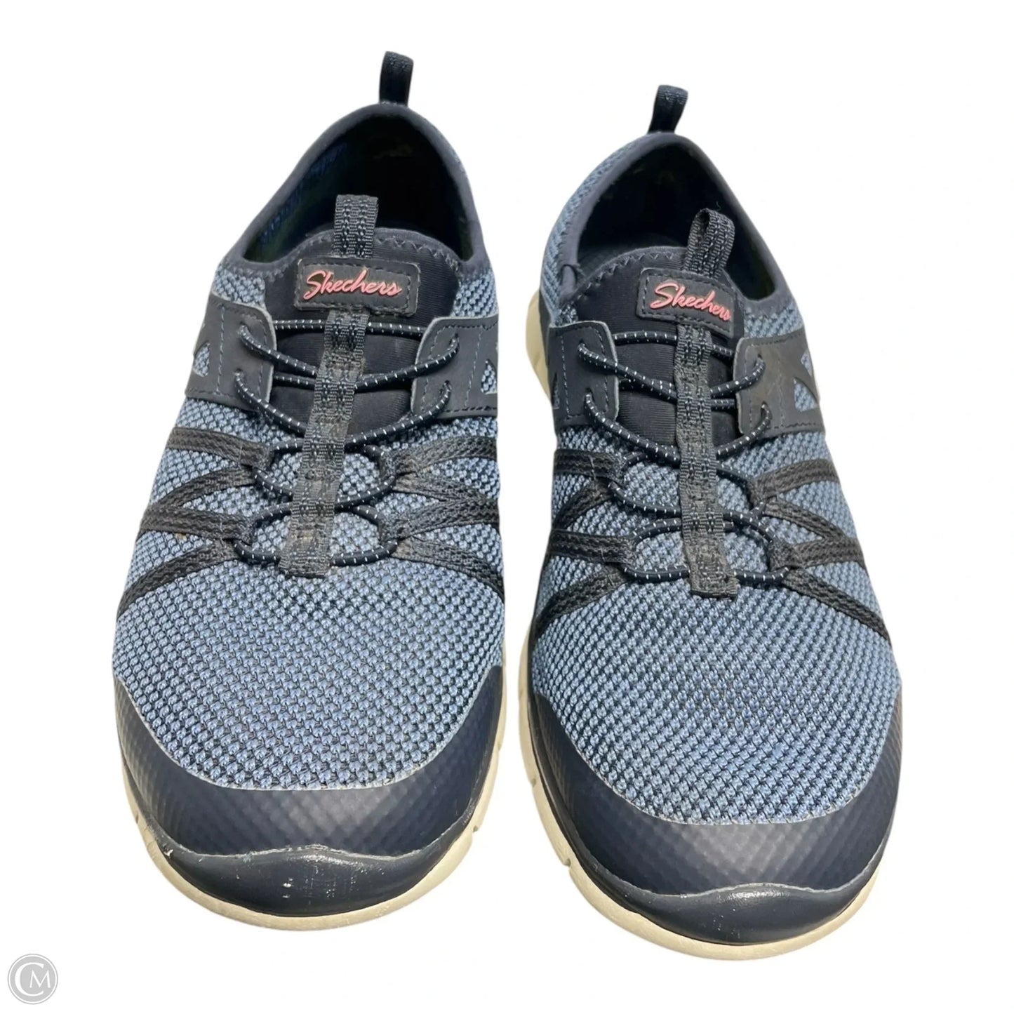 Shoes Sneakers By Skechers In Blue & White, Size: 7