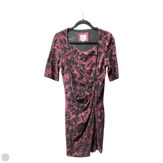 Dress Casual Midi By Maeve In Black & Purple, Size: 8