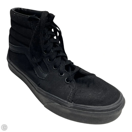 Shoes Sneakers By Vans In Black, Size: 7.5