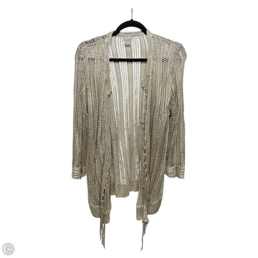 Cardigan By Chicos In Tan, Size: L