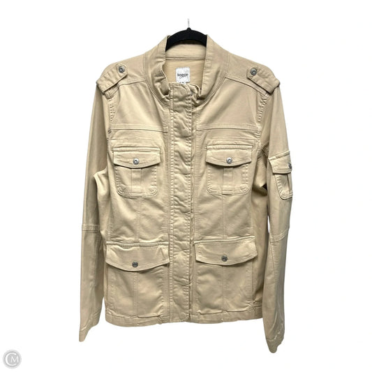 Jacket Denim By Kensie In Tan, Size: Xl