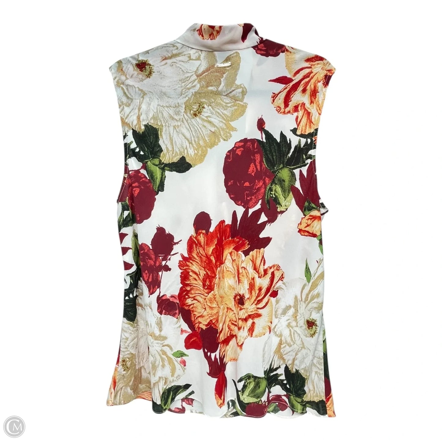Top Sleeveless By Anne Klein In Floral Print, Size: 2x