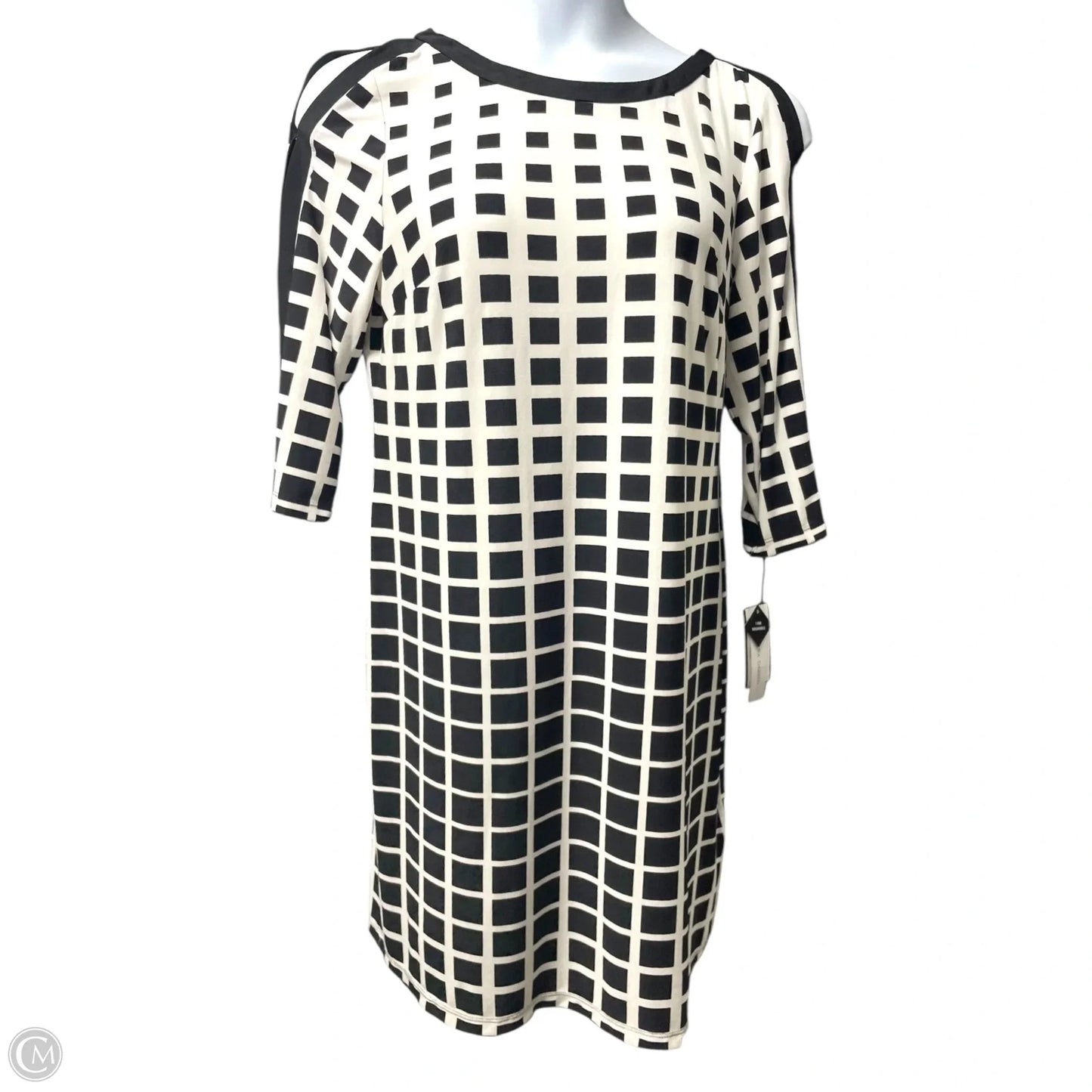 Dress Casual Short By Sandra Darren In Black & White, Size: 14p