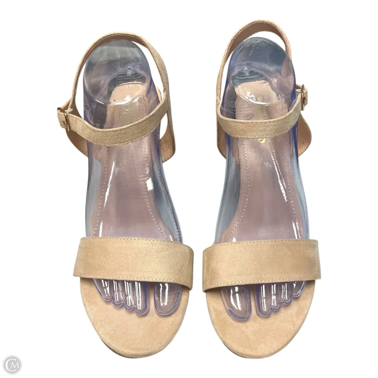 Shoes Heels Block By Dream Pairs In Beige, Size: 11