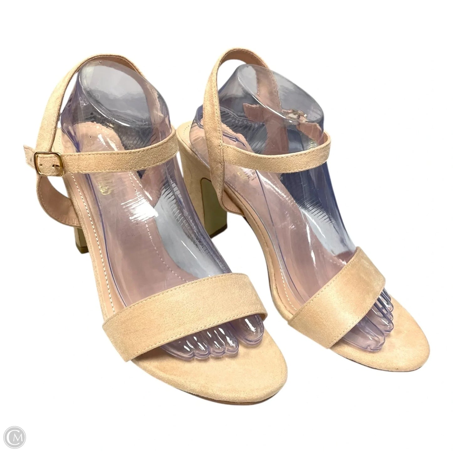 Shoes Heels Block By Dream Pairs In Beige, Size: 11