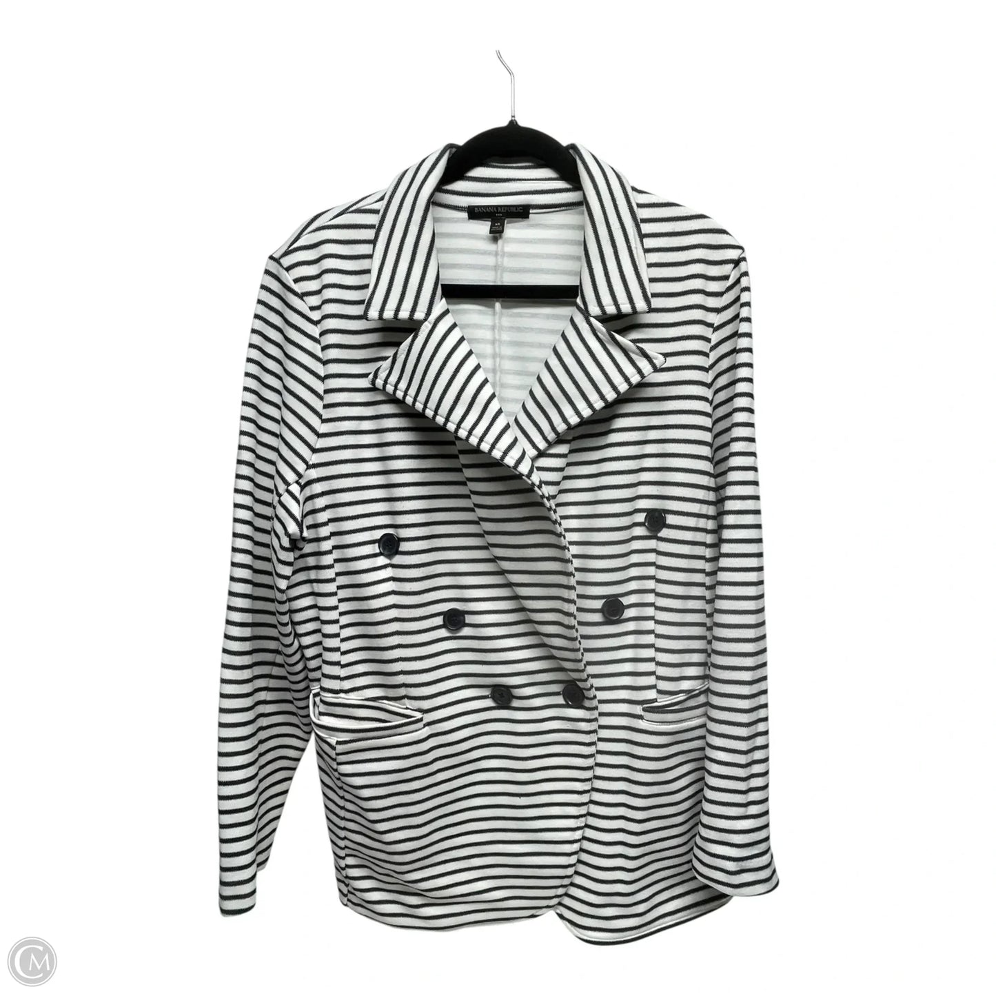 Blazer By Banana Republic In Blue & White, Size: Xl