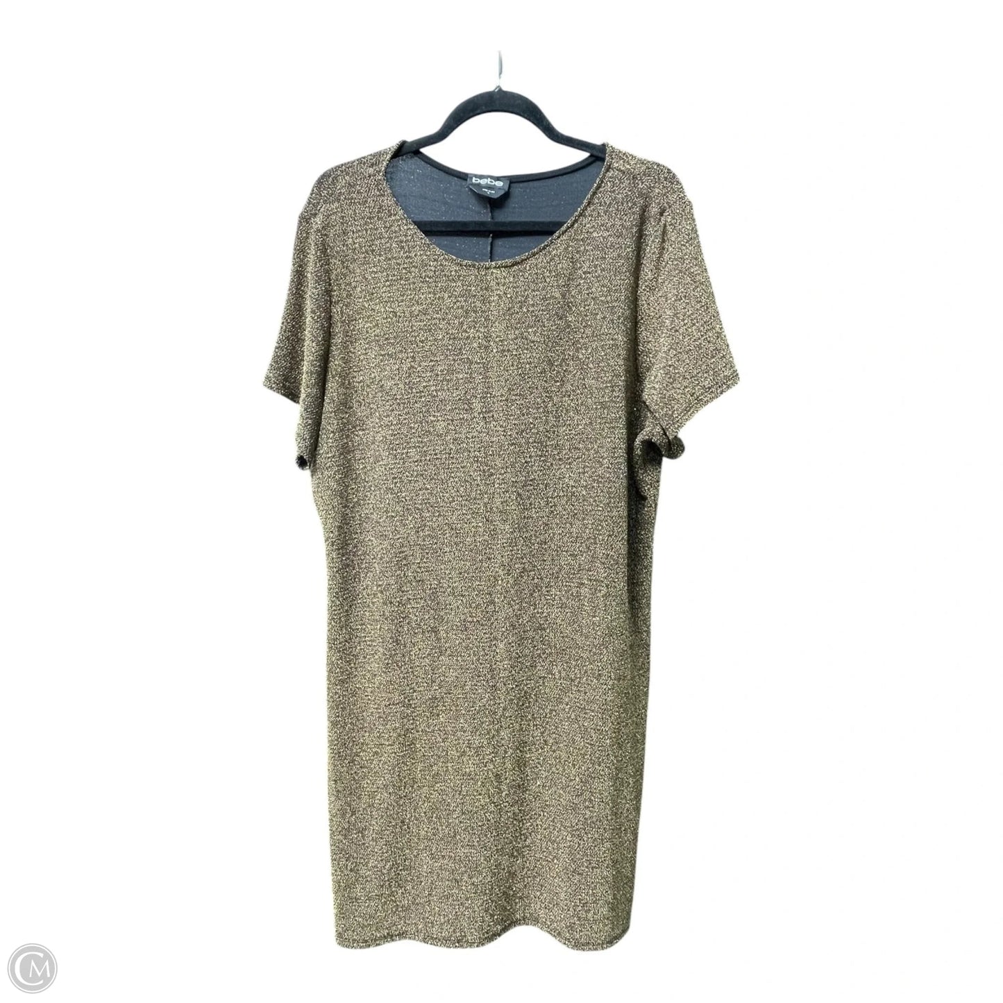 Dress Party Short By Bebe In Gold, Size: 1x