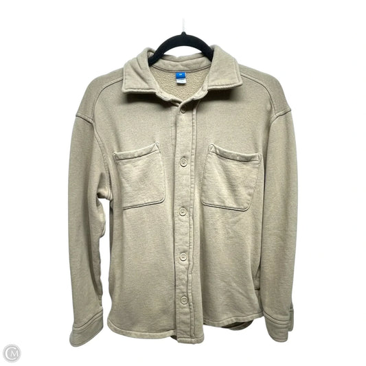 Jacket Shirt By Old Navy In Tan, Size: Xs