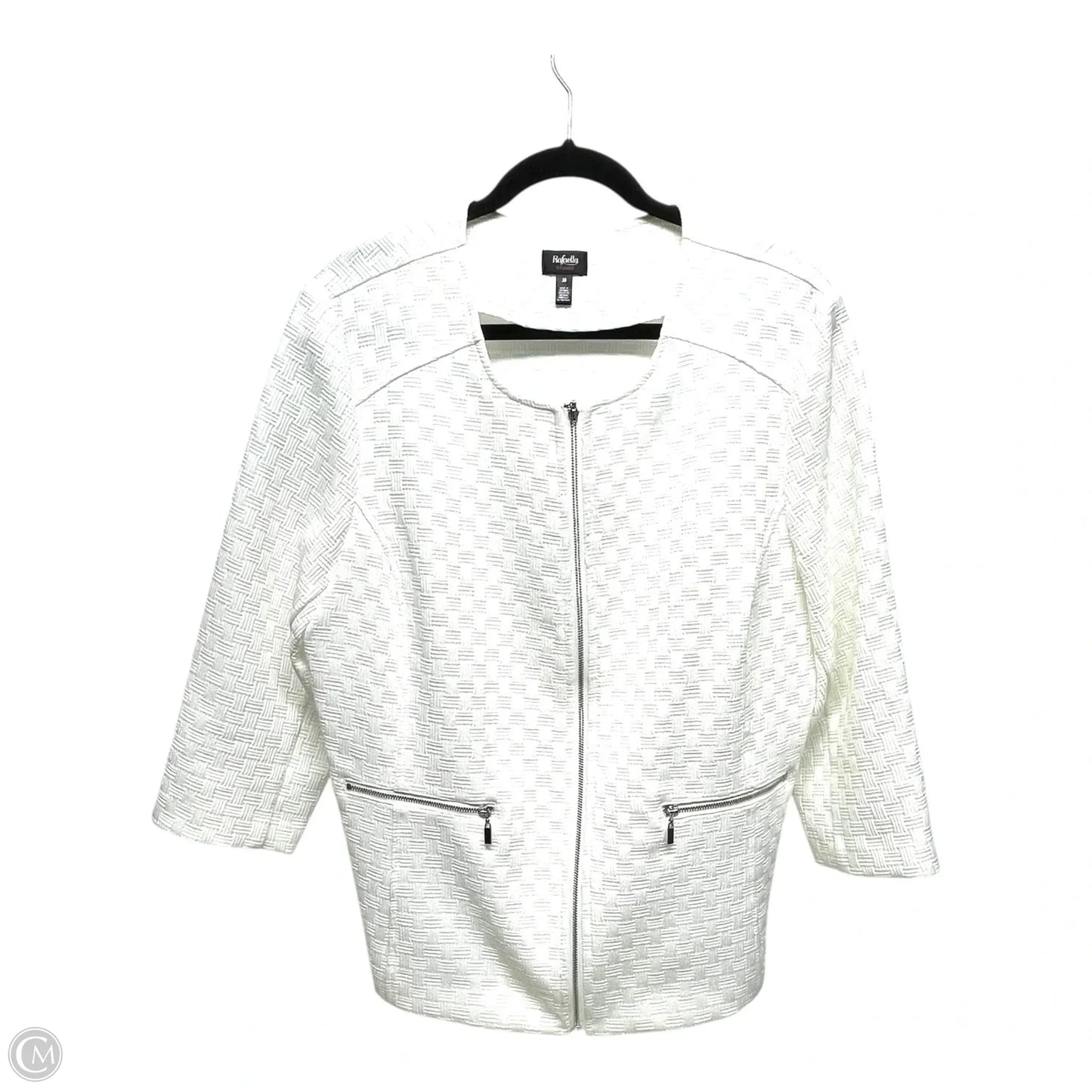 Blazer By Rafaella In White, Size: 16