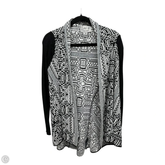 Cardigan By Field Flower In Black & White, Size: M