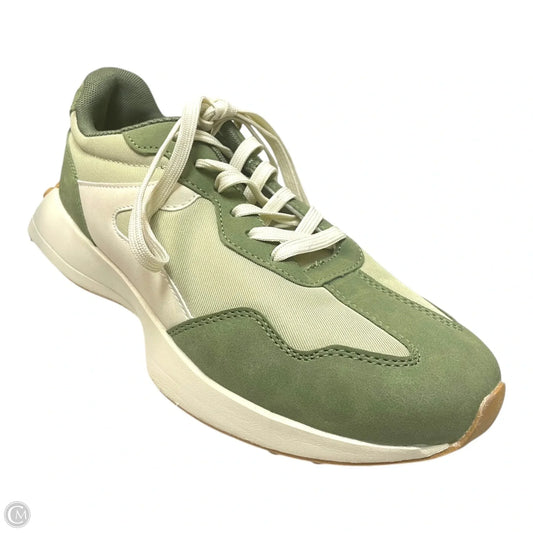 Shoes Sneakers By Serra In Green & White, Size: 9