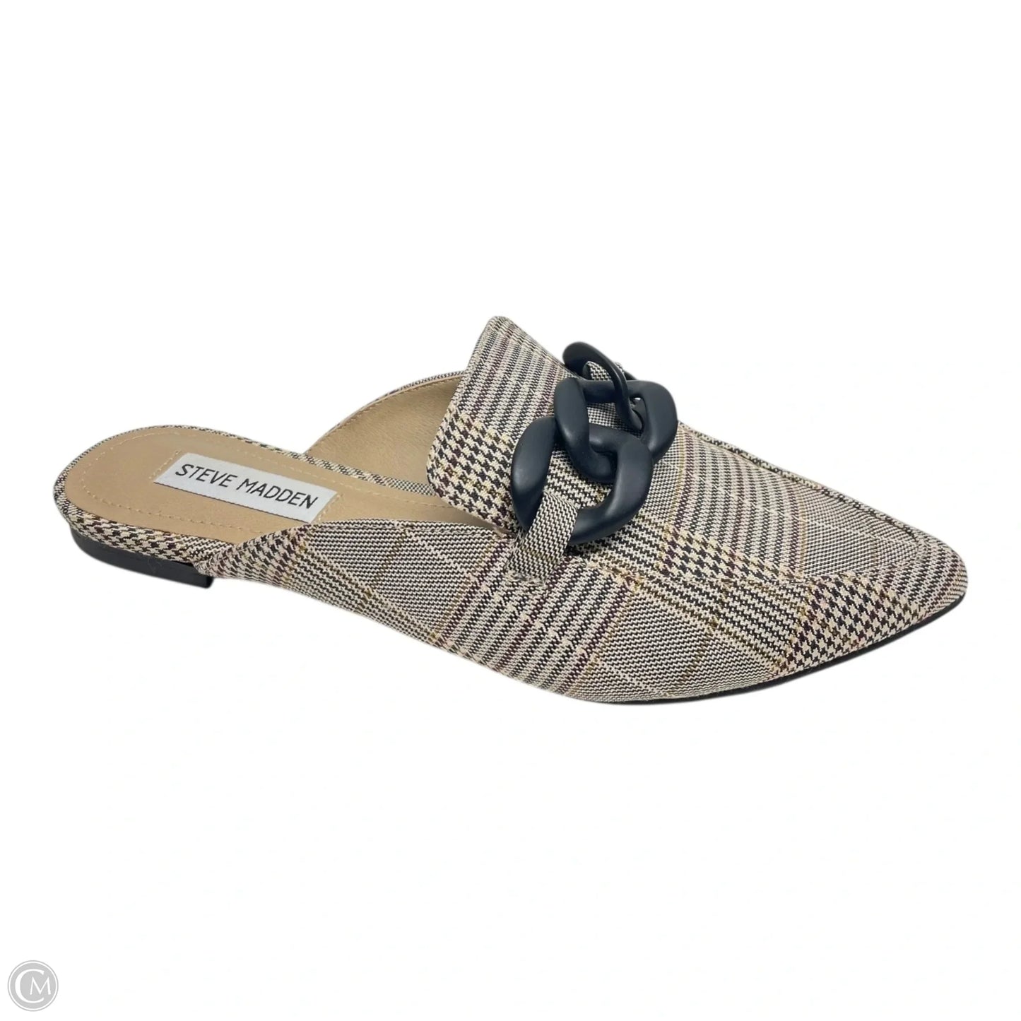 Shoes Flats By Steve Madden In Black & Tan, Size: 7