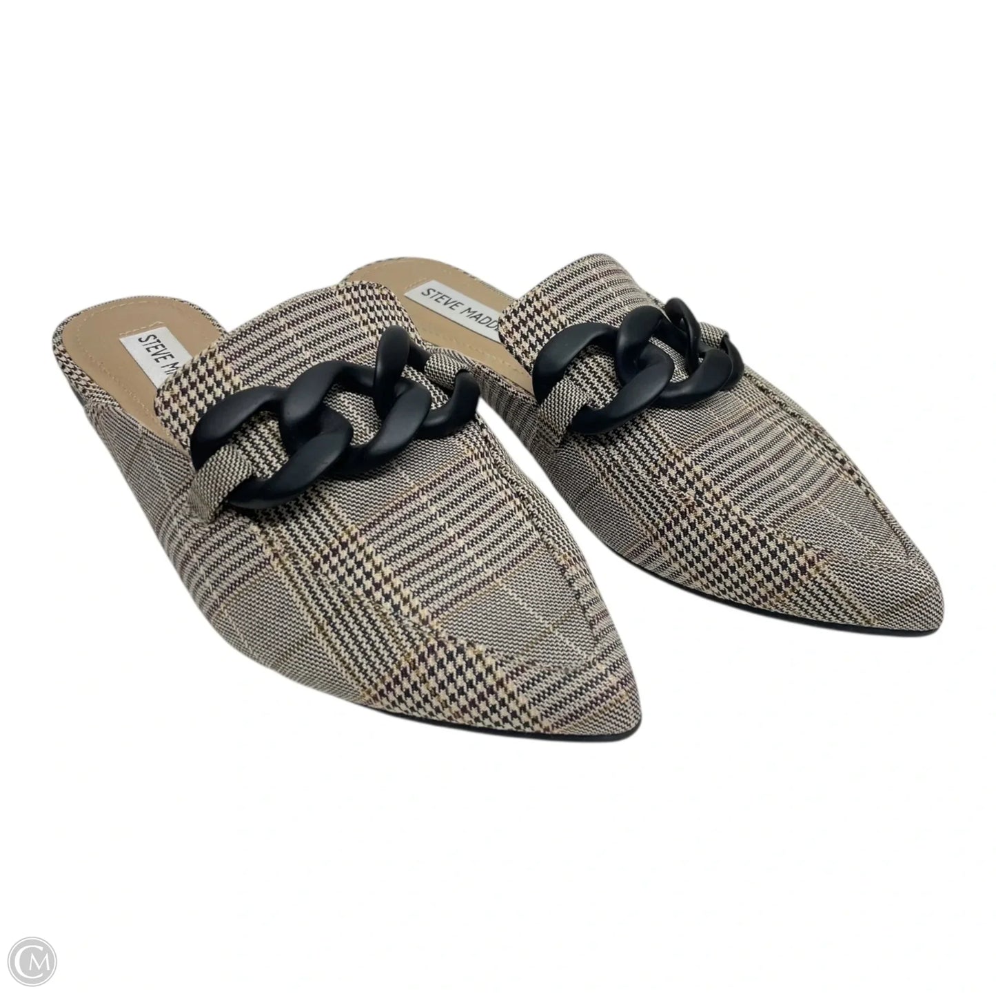 Shoes Flats By Steve Madden In Black & Tan, Size: 7