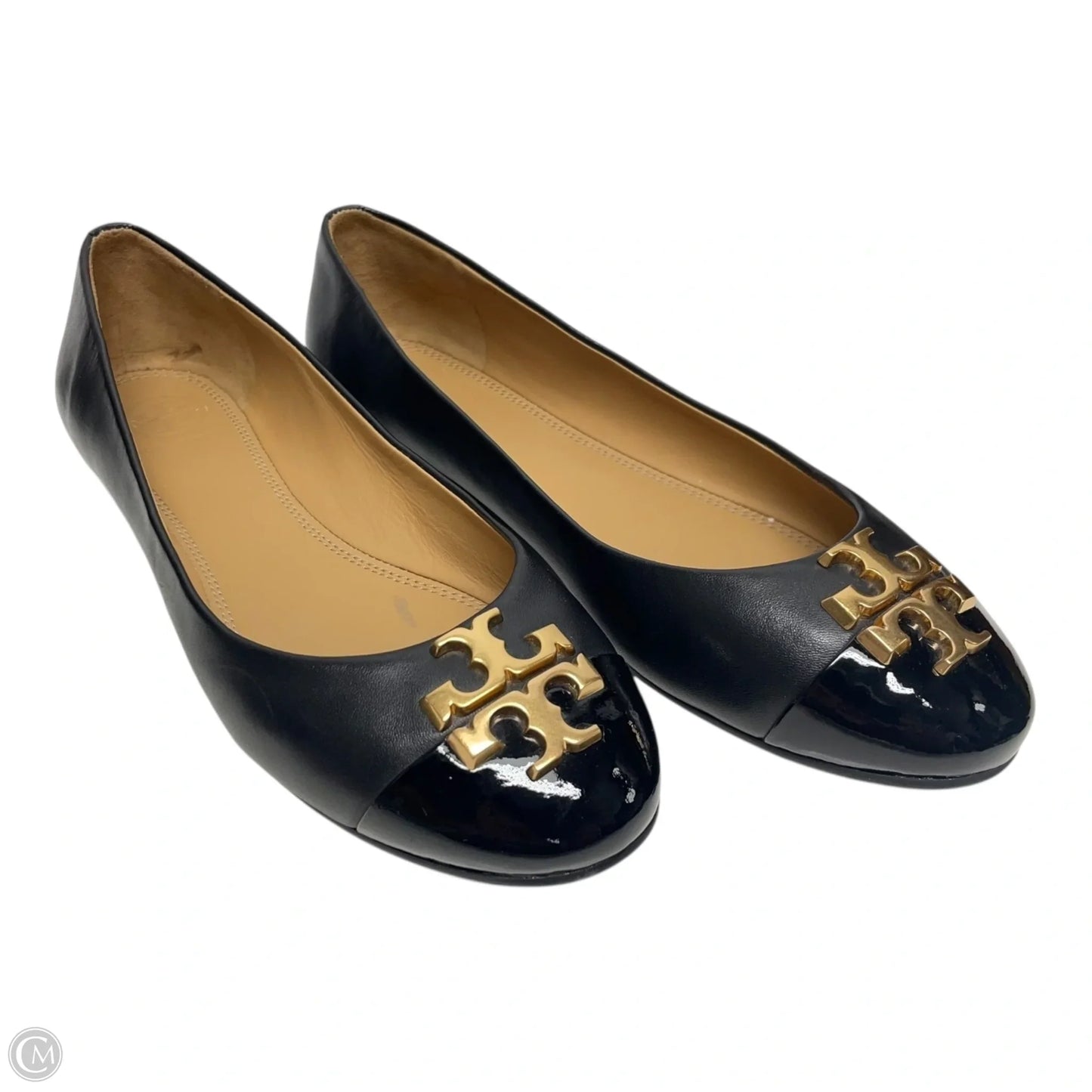 Shoes Designer By Tory Burch In Black & Tan, Size: 6.5