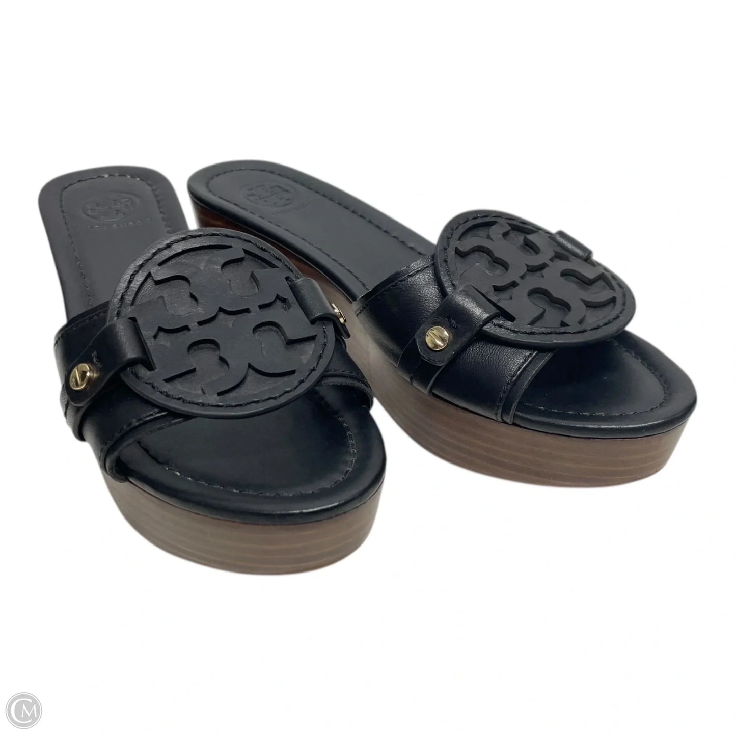 Sandals Designer By Tory Burch In Black, Size: 6.5