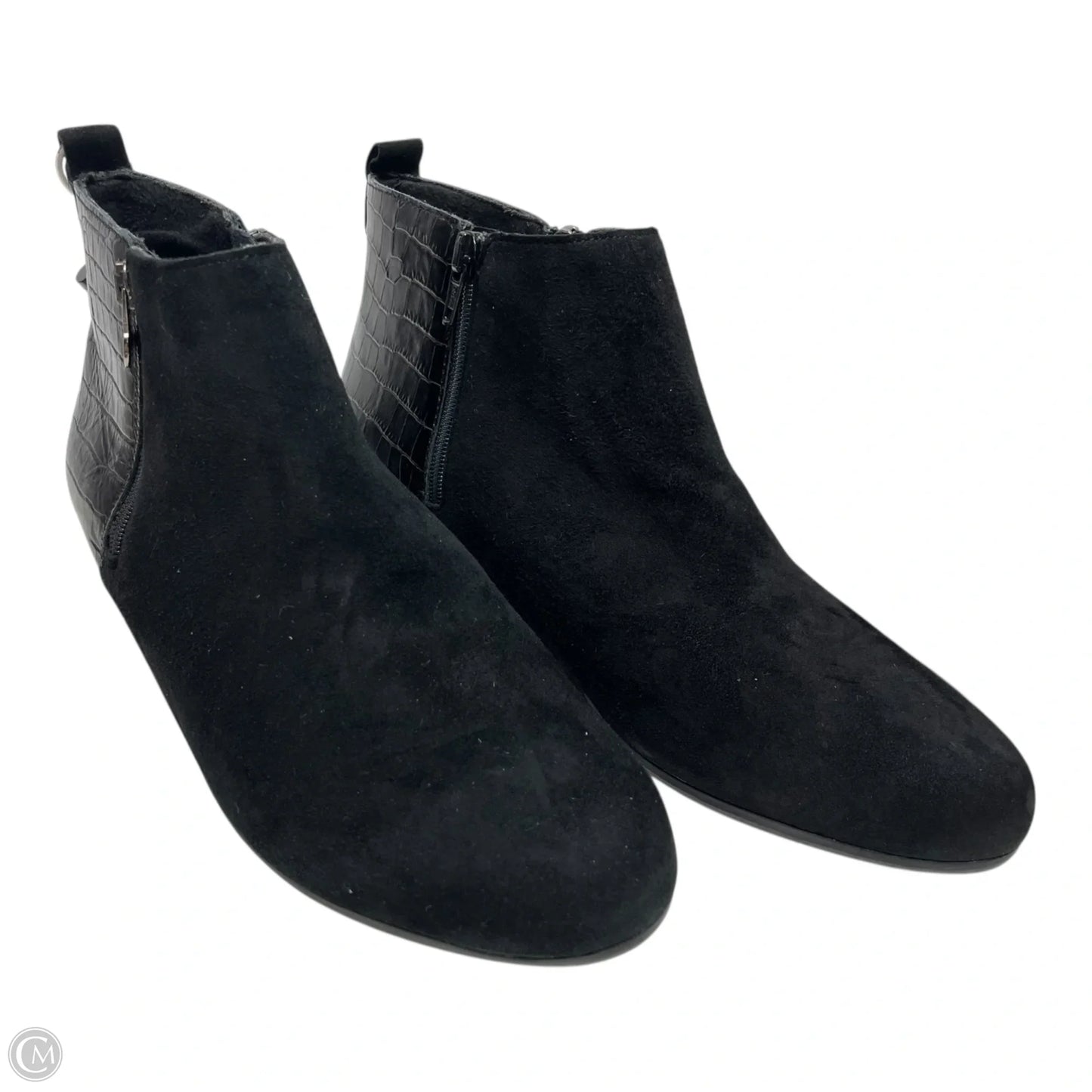 Boots Ankle Heels By Munro In Black, Size: 9.5