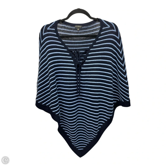 Poncho By Talbots In Blue, Size: L