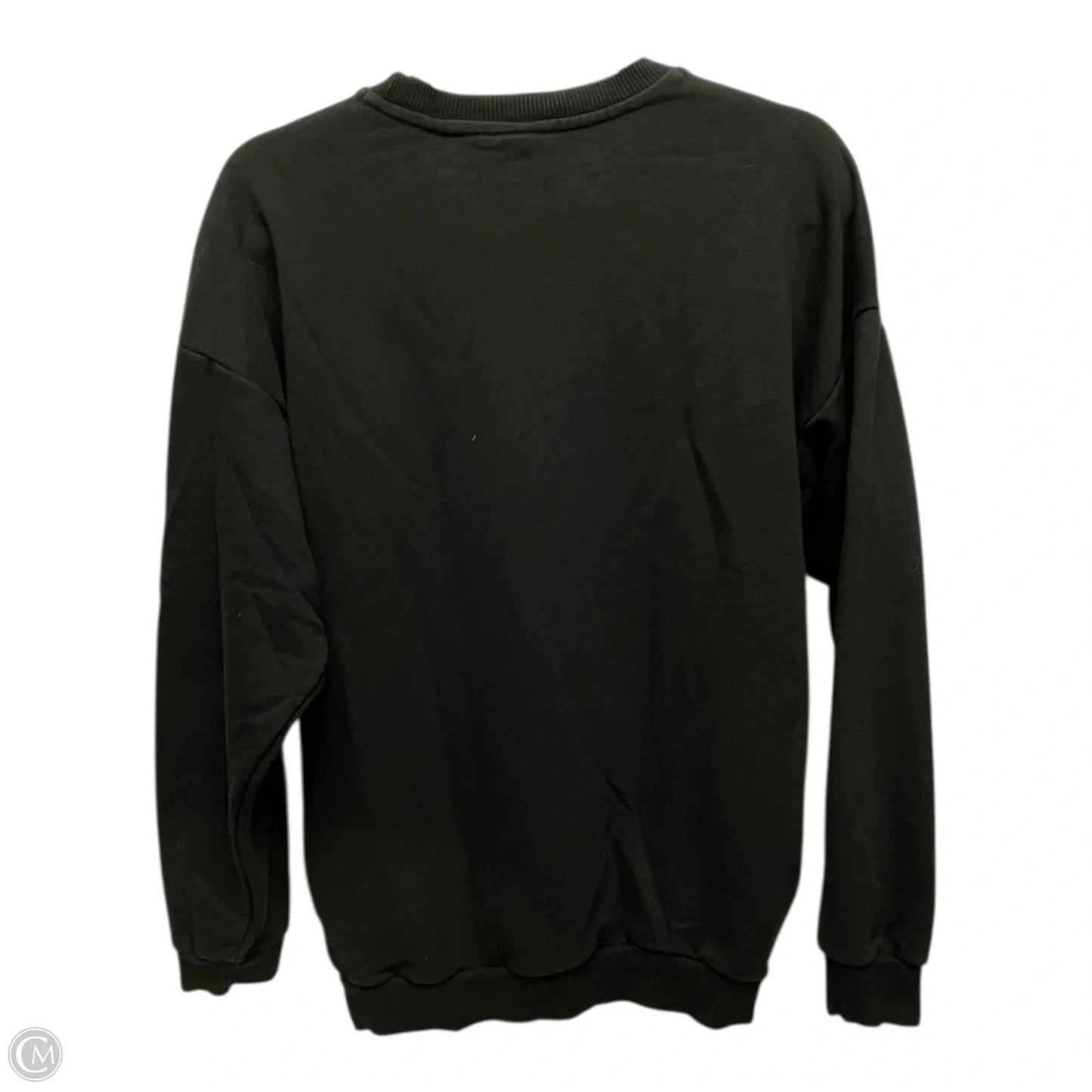 Athletic Sweatshirt Crewneck By Adidas In Black & White, Size: S