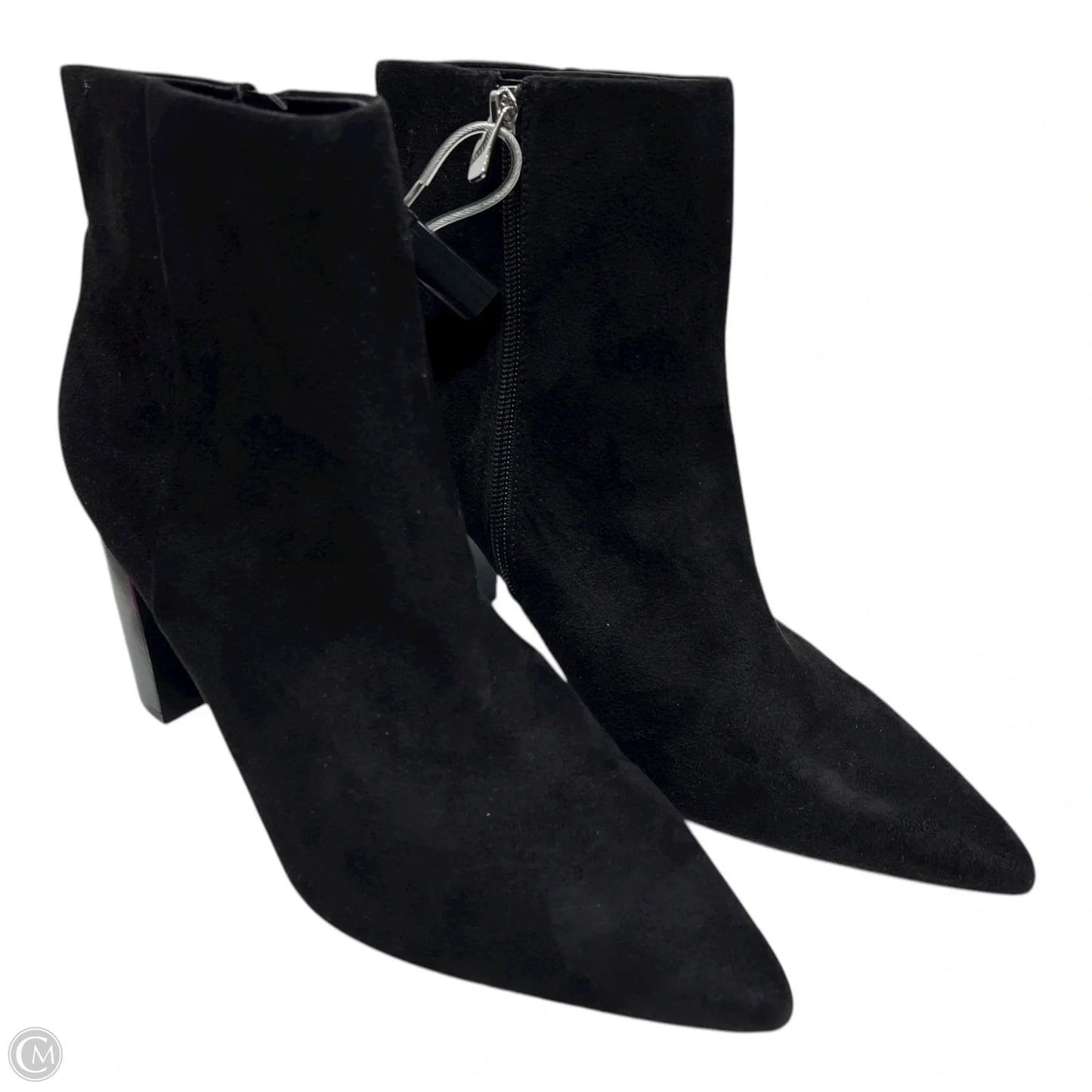 Boots Ankle Heels By Nine West In Black, Size: 10