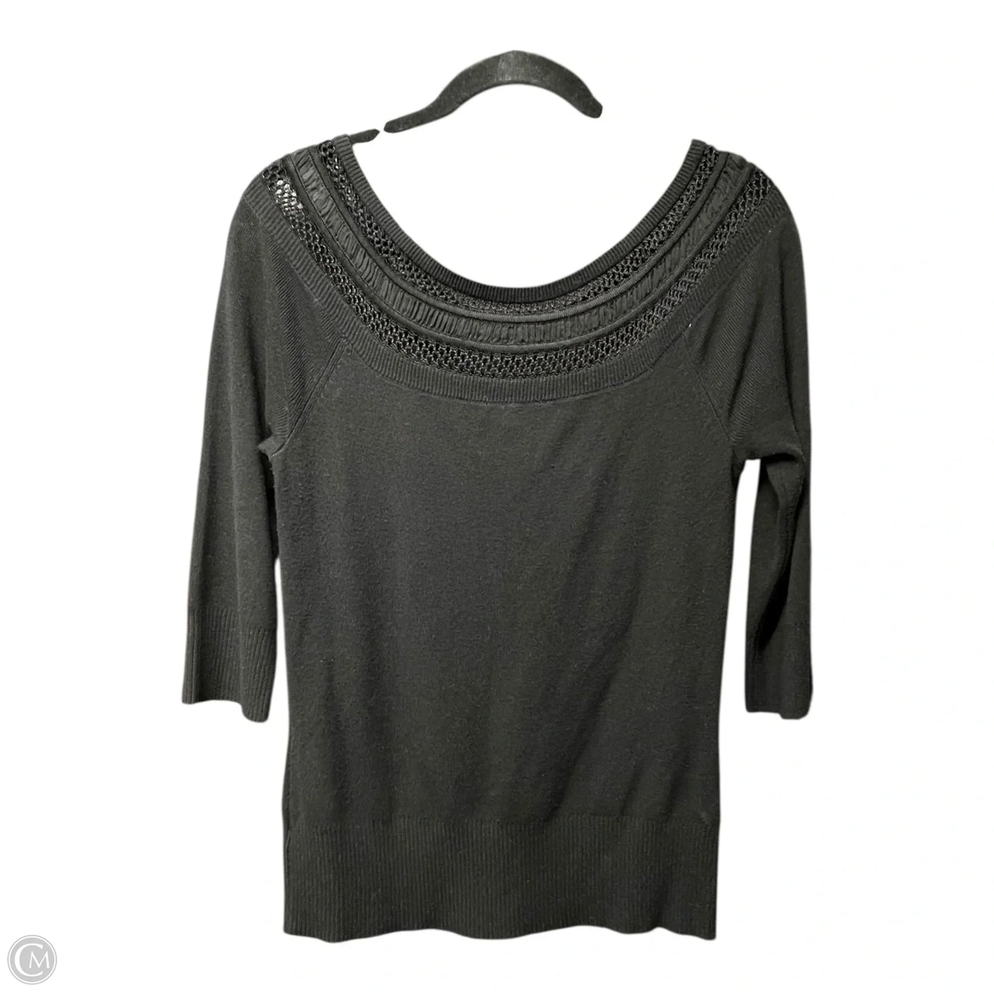 Top Long Sleeve By White House Black Market In Black, Size: M
