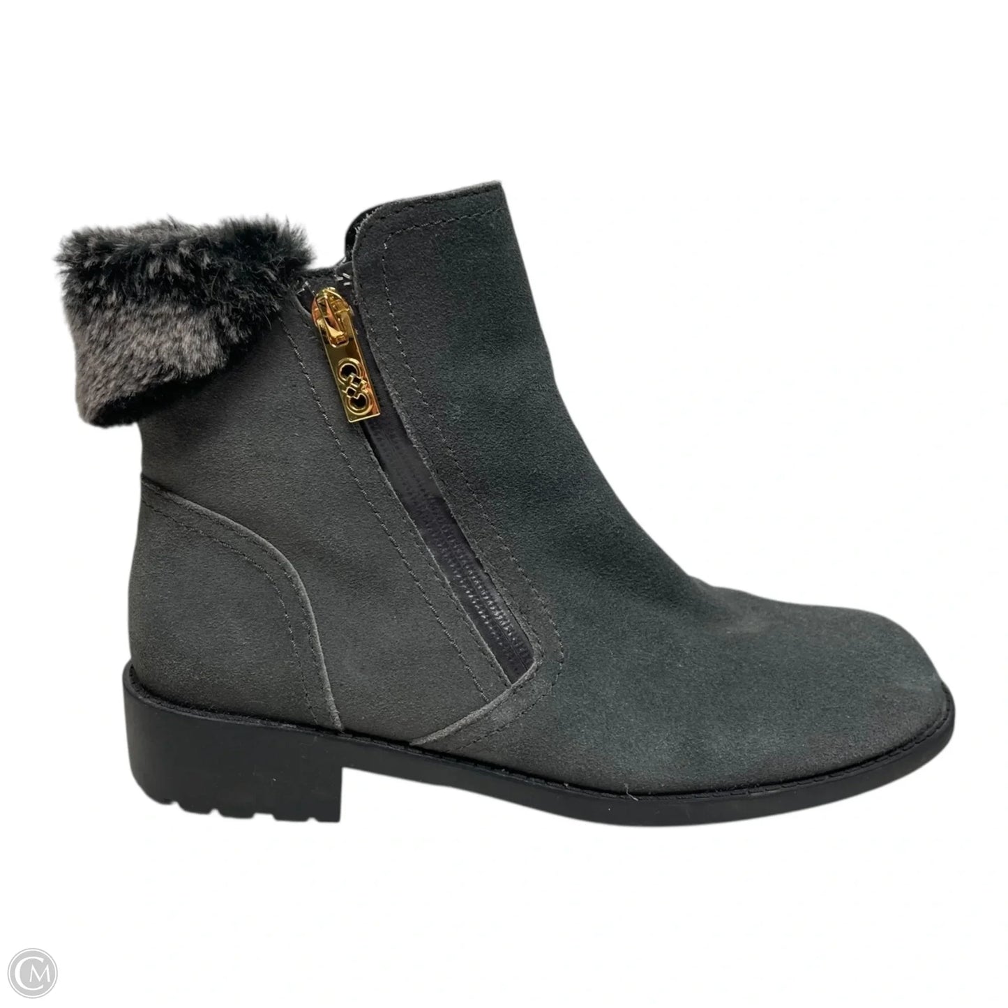 Boots Ankle Heels By Cole-haan In Black & Grey, Size: 8.5