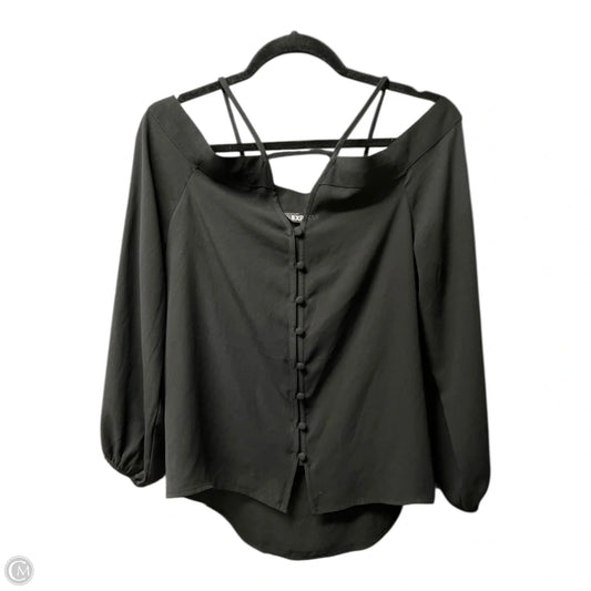 Top Long Sleeve By Express In Black, Size: Xs
