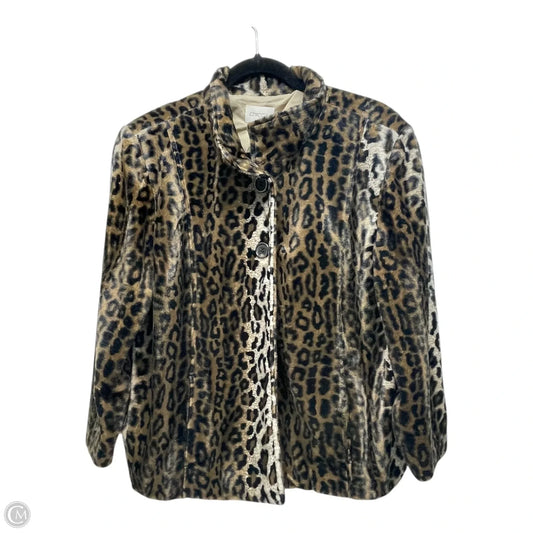 Blazer By Chicos In Animal Print, Size: L