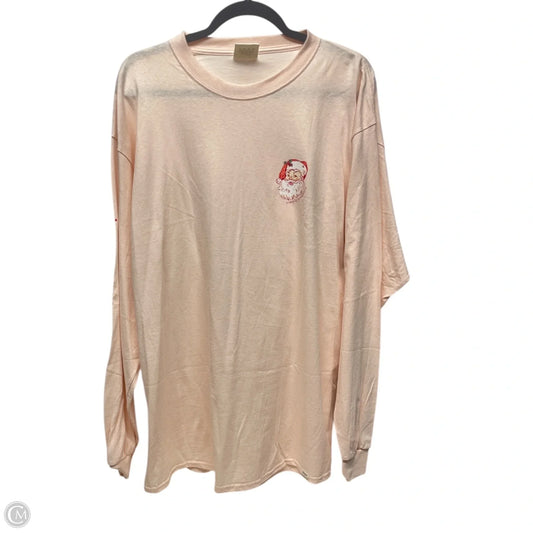 Top Long Sleeve By Simply Southern In Pink, Size: Xl
