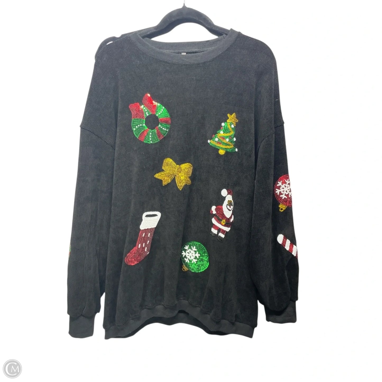 Sweater By Clothes Mentor In Black, Size: Xl