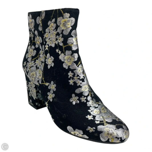Boots Designer By Karl Lagerfeld In Floral Print, Size: 8.5