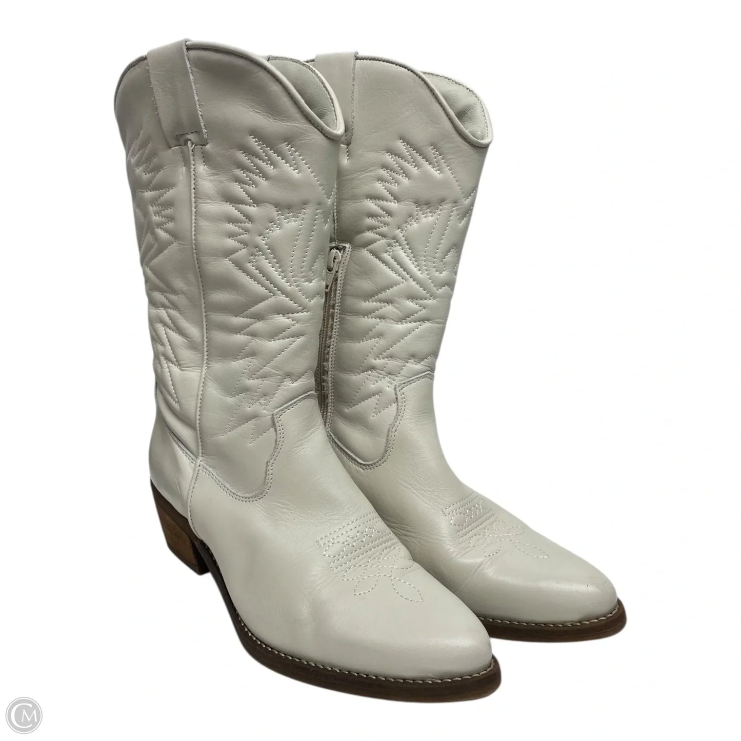 Boots Western By Steve Madden In White, Size: 9
