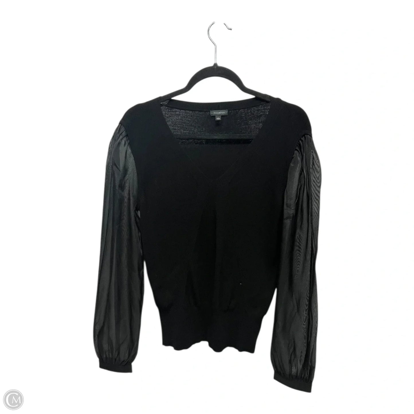 Top Long Sleeve By Talbots In Black, Size: S