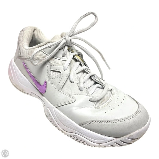 Shoes Sneakers By Nike In Grey & Purple, Size: 8
