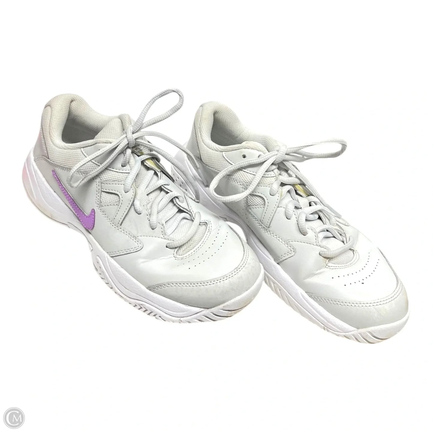 Shoes Sneakers By Nike In Grey & Purple, Size: 8