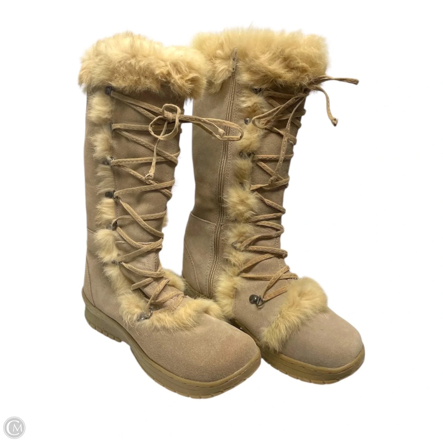 Boots Knee Flats By Bearpaw In Tan, Size: 9