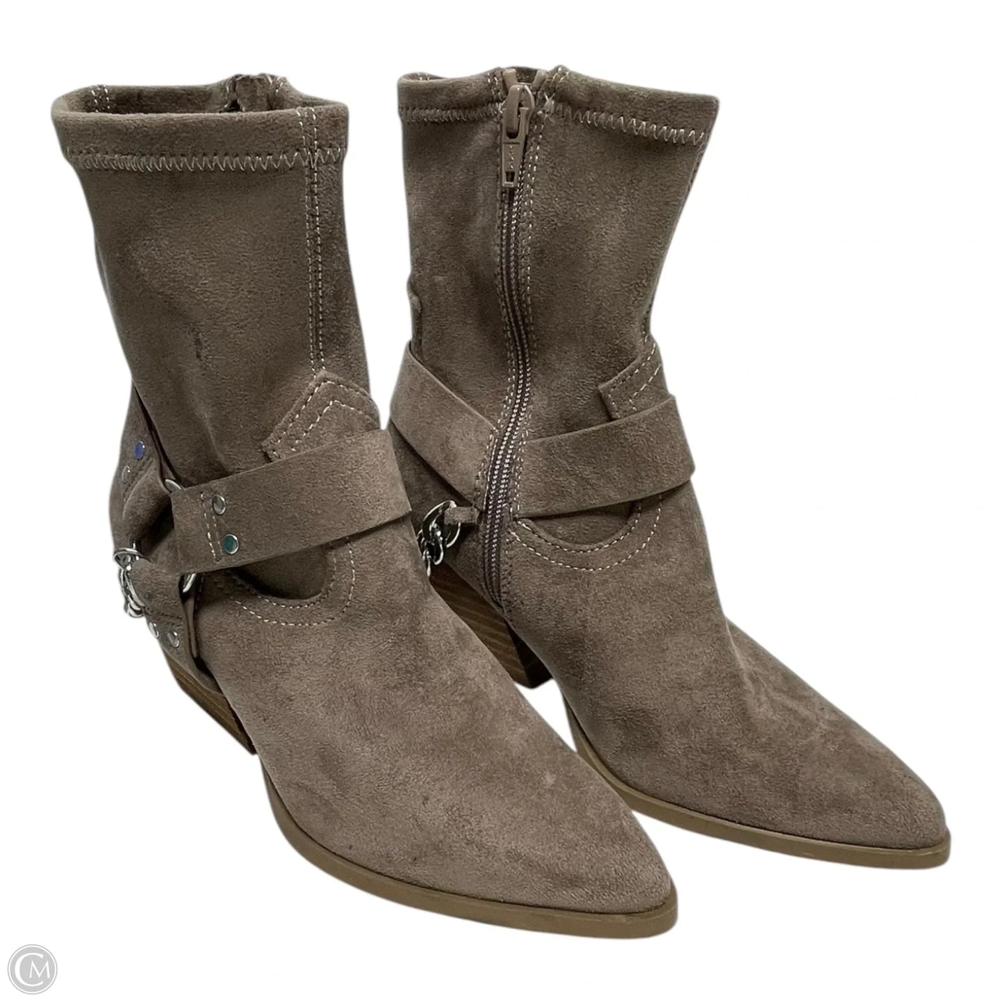 Boots Ankle Heels By Dolce Vita In Tan, Size: 5