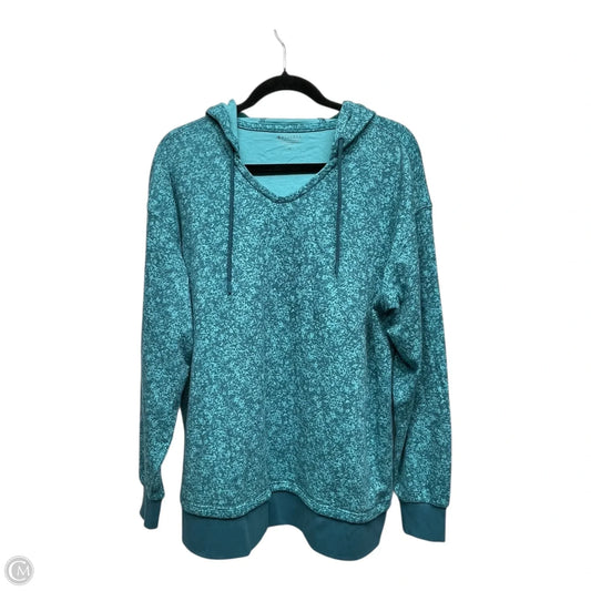 Athletic Top Long Sleeve Hoodie By Athleta In Blue, Size: M