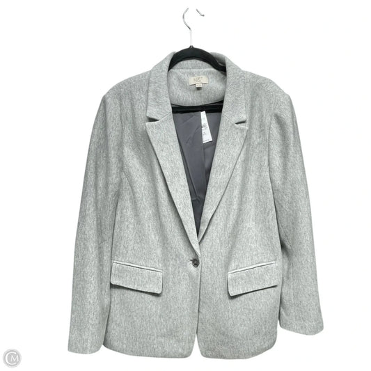 Blazer By Loft In Grey, Size: 18